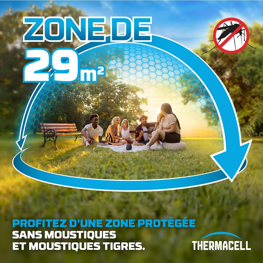 TherMACELL - Recarga líquida antimosquitos y mosquitos, protección eficaz de 29 m², compatible con escudos, duración de 80 horas, inodoro, 1 paquete de 2 unidades THE55RECHARG80
