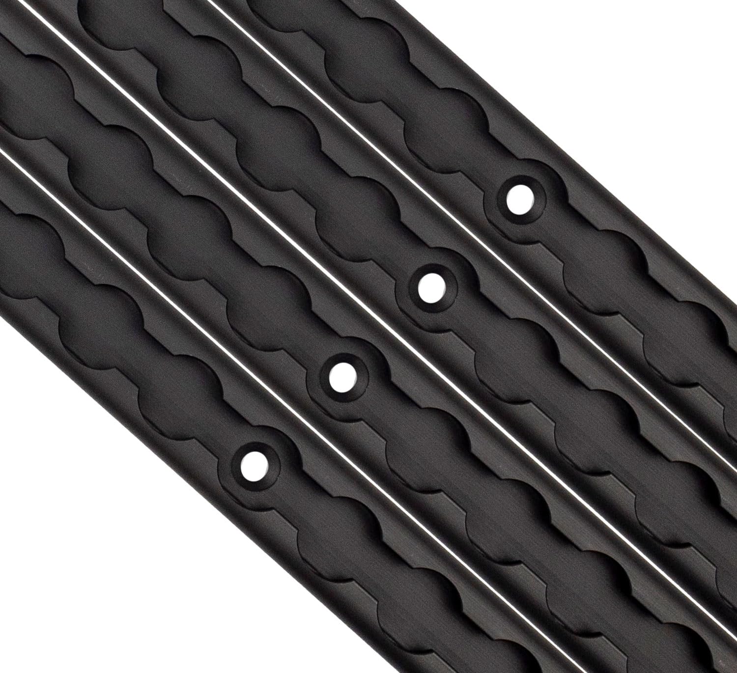 US Cargo Control Black L Track 12 Inch (4-Pack), Black Anodized Aluminum L-Track Trailer Tie Down Rail for Enclosed Trailers, Utility Trailers, or Truck Beds - Secure Motorcycles, ATVs, Bikes