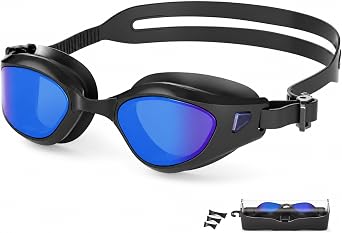 Swim Goggles Adult, Anti-Fog Pool Swimming Goggles for Men Women Youth, Leak Proof HD Lens with UV Protection