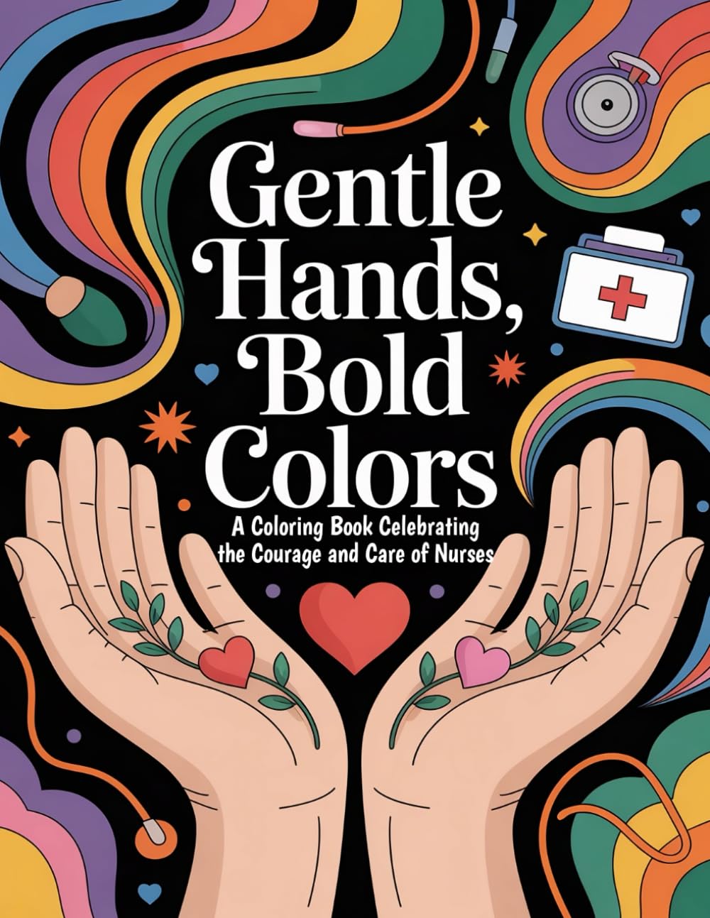 Gentle Hands, Bold Colors: A Coloring Book Celebrating the Courage and Care of Nurses