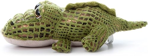 Miniatura 4 de The Petting Zoo Peluche de cocodrilo, regalos para niños, animales de zoológico de ojos brillantes, juguete de peluche de cocodrilo de 10 pulgadas