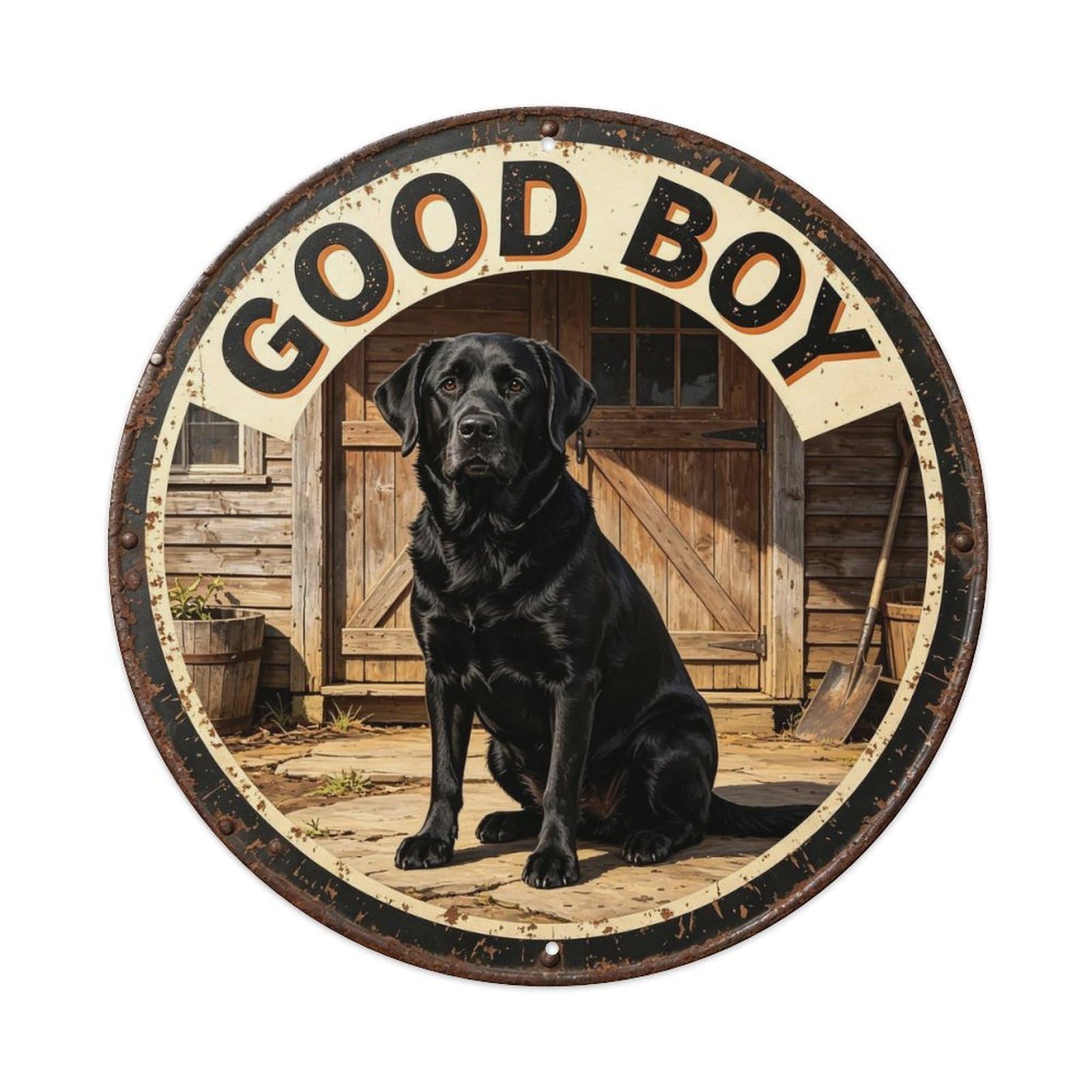 Good Boy Metal Tin Sign Plaque