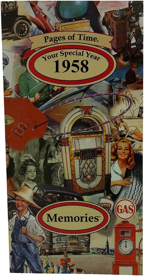 Memory Card 1958: 60th Birthday or 60th Anniversary Keepsake Commemorative Card