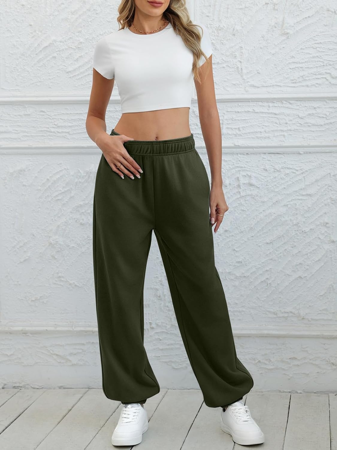 ATHMILE Sweatpants Women Baggy Lounge Pants Workout Gym Active High Waisted Comfy Joggers for Women Fall Clothes 2026 - Image 2