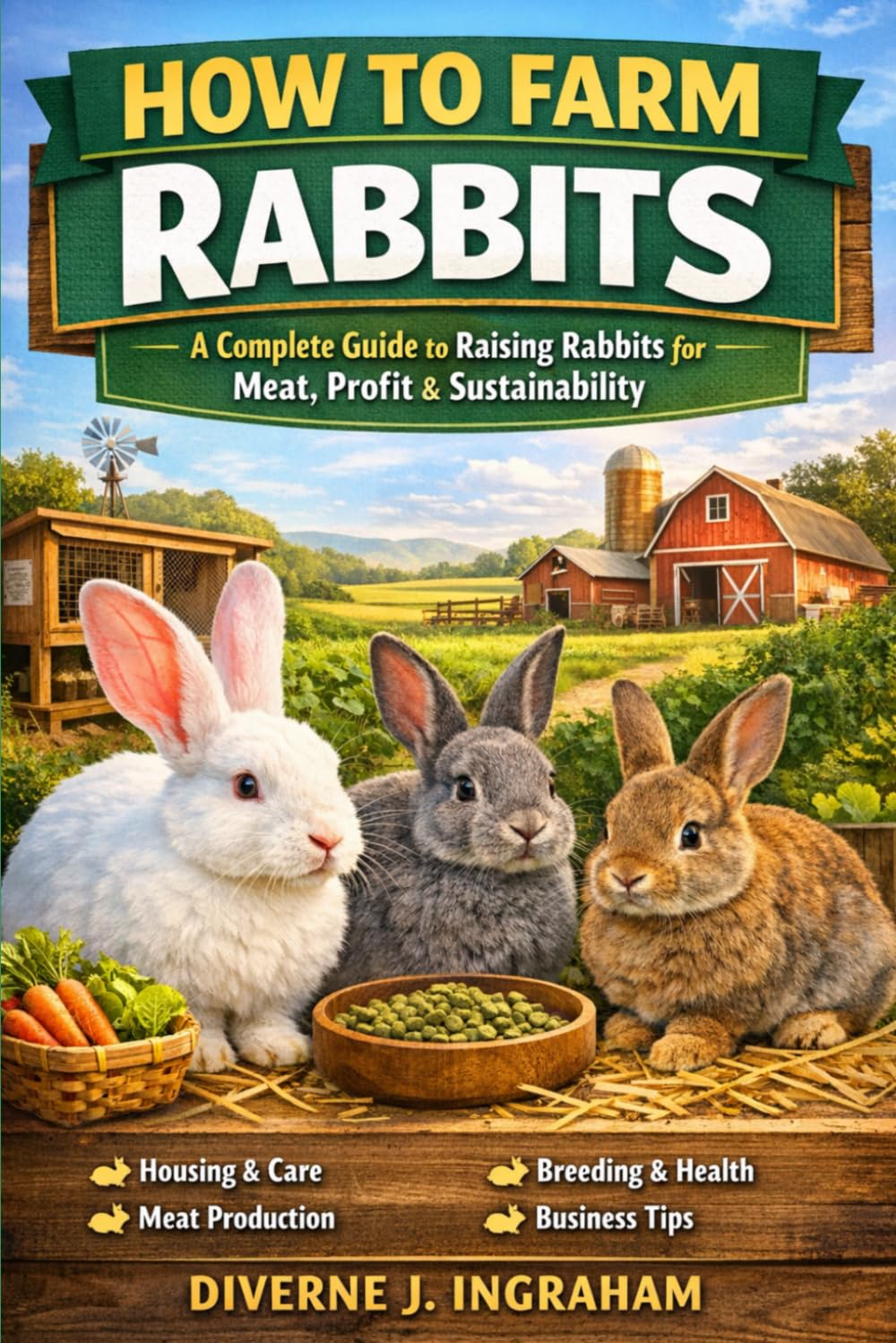 HOW TO FARM RABBITS: A Complete Guide to Raising Rabbits for Meat, Profit & Sustainability