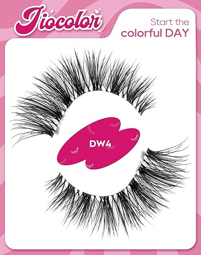 Miniatura 10 de Pestañas postizas reutilizables de 0.47 pulgadas, pestañas postizas 3D de visón sintético, aspecto natural, 0.55 pulgadas, esponjosas, ojo de gato,