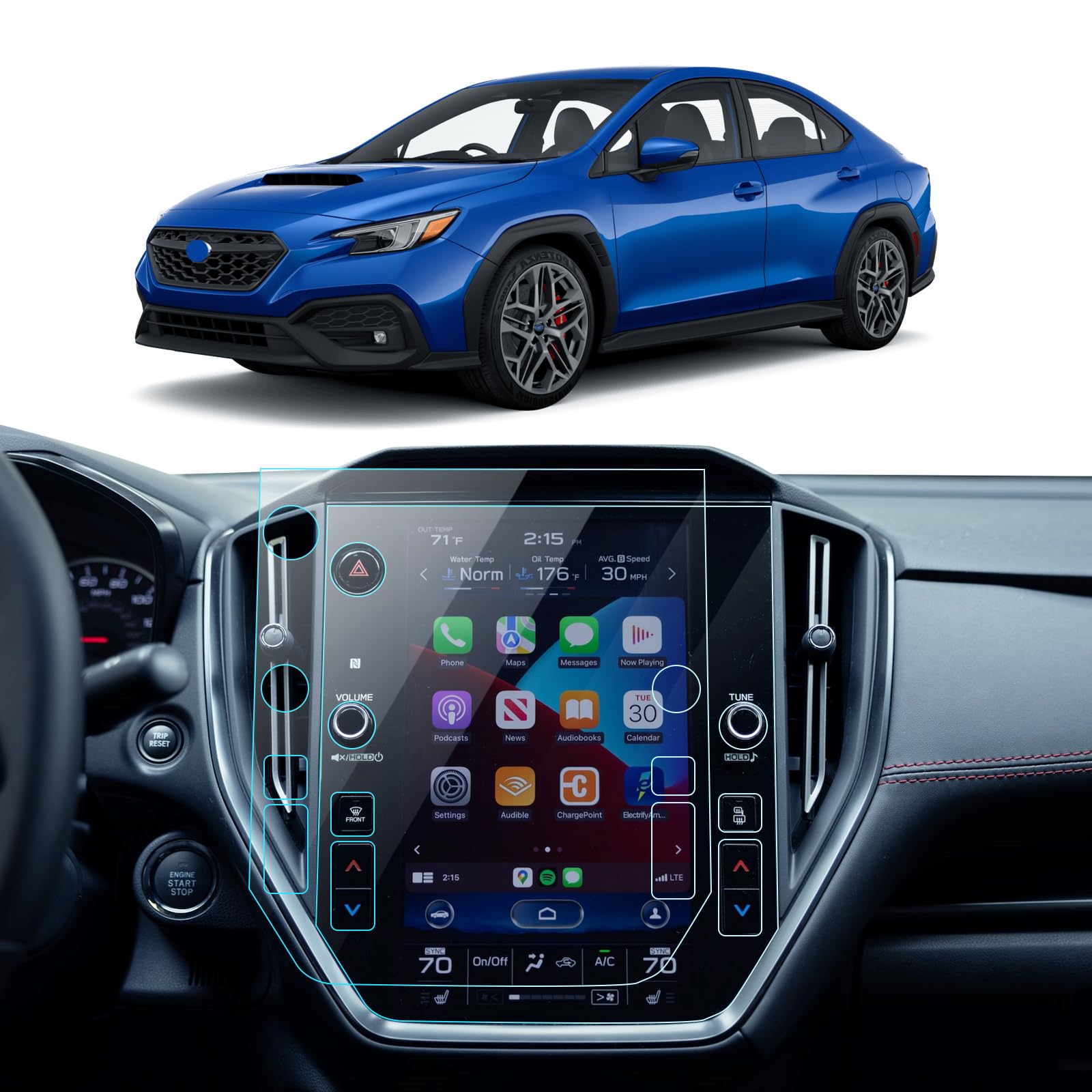 Car Screen Protector for WRX STARLINK 11.6''