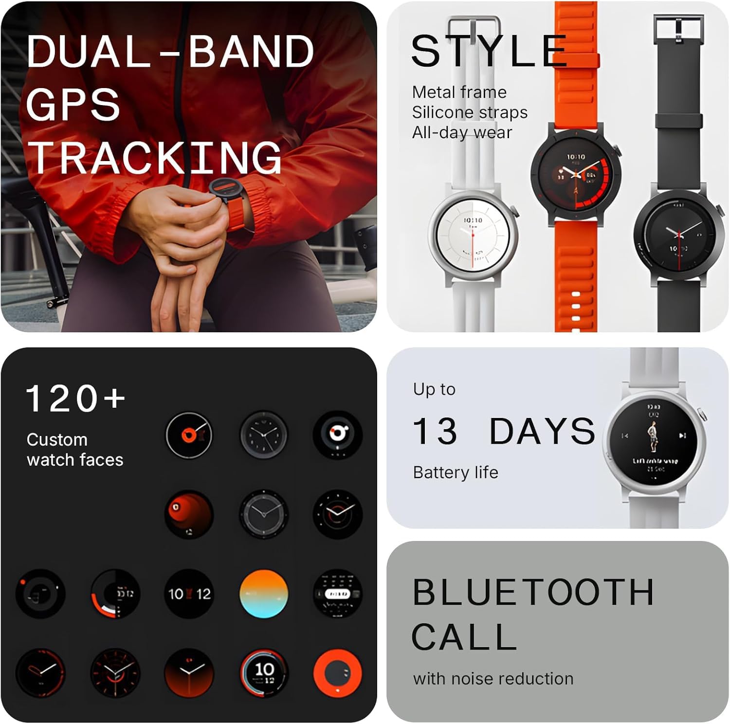 CMF Watch 3 Pro – Smartwatch con Display AMOLED da 1,43", 13 giorni di autonomia, Dual-band GPS integrato, chiamate Bluetooth e monitoraggio della frequenza cardiaca – Verde Chiaro