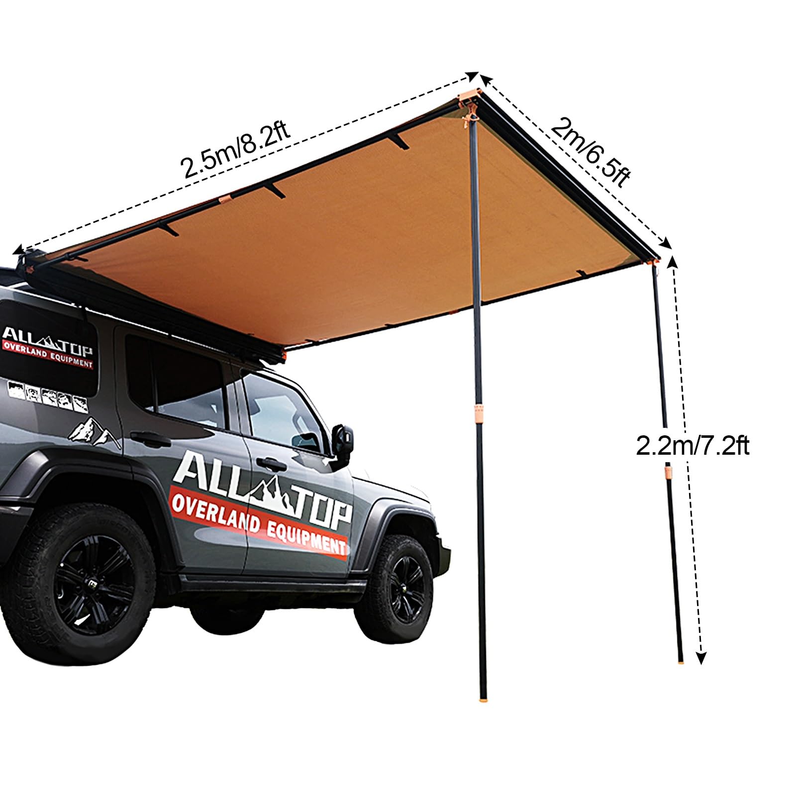 サイドオーニング 新品 Amazon | 車用サイドオーニングテント 1~5人用 防水 ソロ 広い