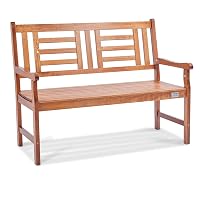 VEVOR Panchina da Esterno, Panca da Giardino in Legno da 122 cm Esterni