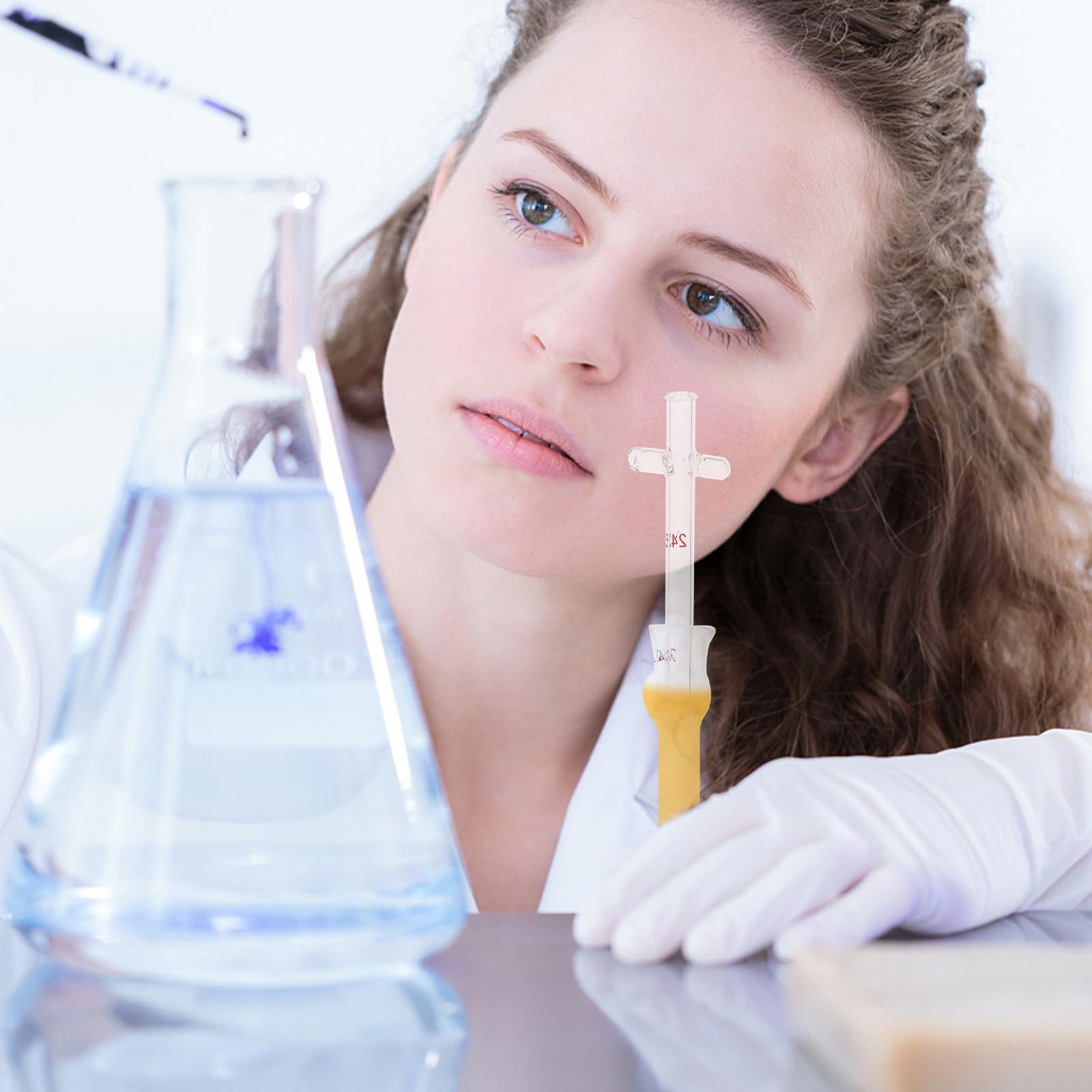 UKCOCO Omogeneizzatore per Tessuti Cellulari in Vetro da 2ml, Pestello in Vetro Resistente ad Alte Temperature, Accessorio per Vetreria da Laboratorio, Strumento Professionale