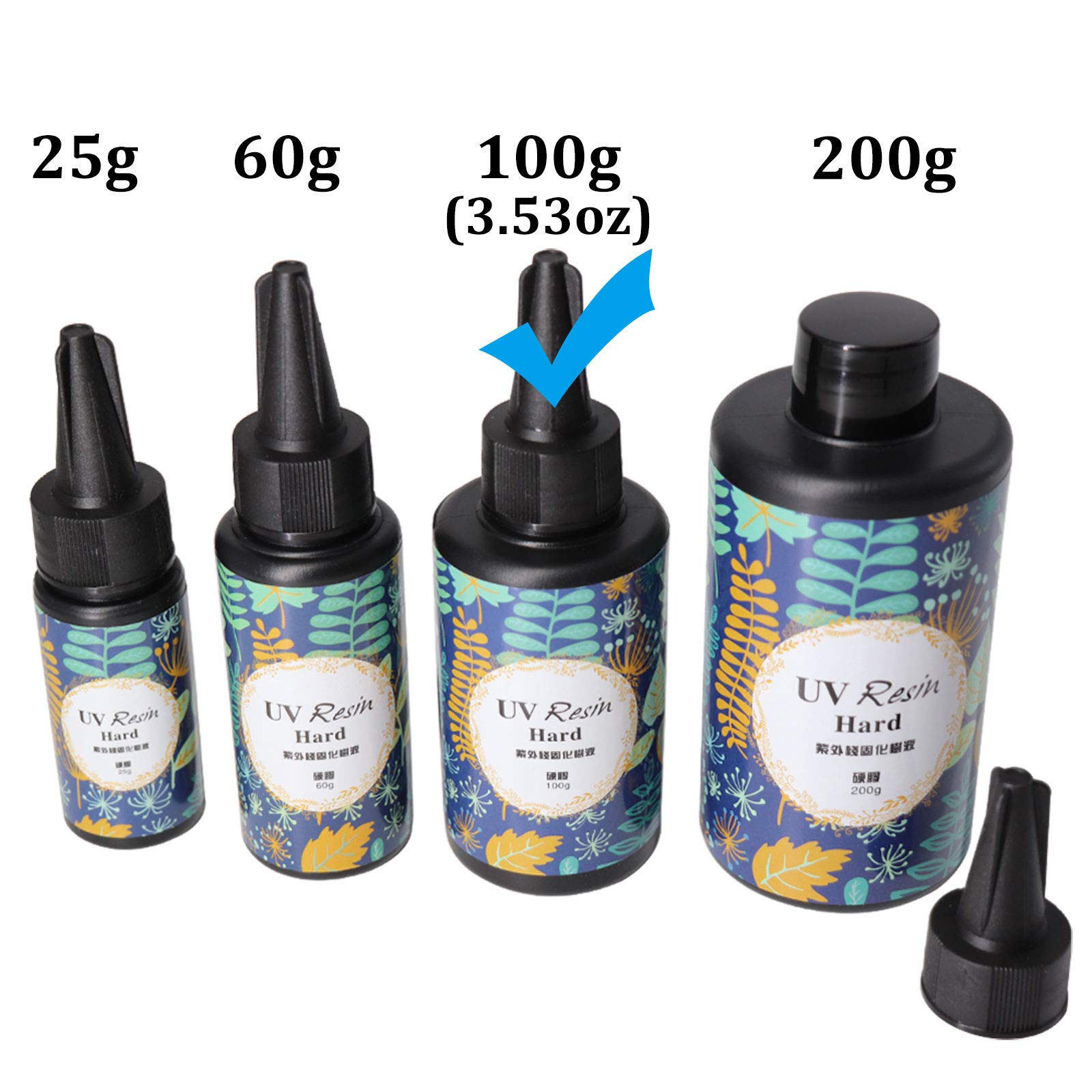 ONGHSD Epoxy UV Resin Clear Hard,ONGHSD UV Jewelry Resin Glue Sunlight Ultraviolet Curing Resin Crystal Liquid for DIY/Kids Craft Jewelry Making Supplies Mold Not Included (100g/3.53oz) - Image 7 thumbnail