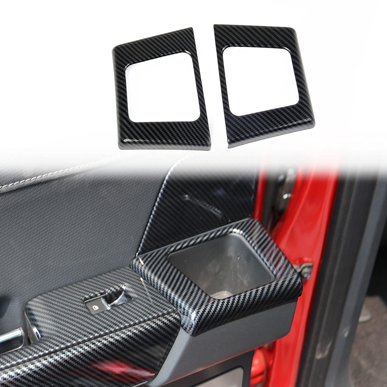 Poignée de porte arrière en fibre de carbone pour Ford F150 et F250