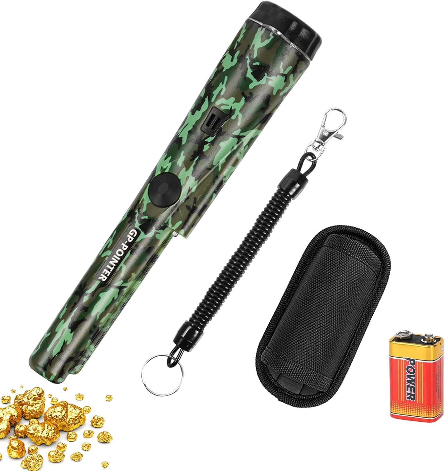 Détecteur De Métaux Pinpointer, Pointeur Détecteur De Métaux Scan à 360 °, Détecteur De Métal Portable, Pointeur De Métaux IP66 étanche Avec Indicateur LED Intégré/Alarme Pour Chasse Aux Trésors