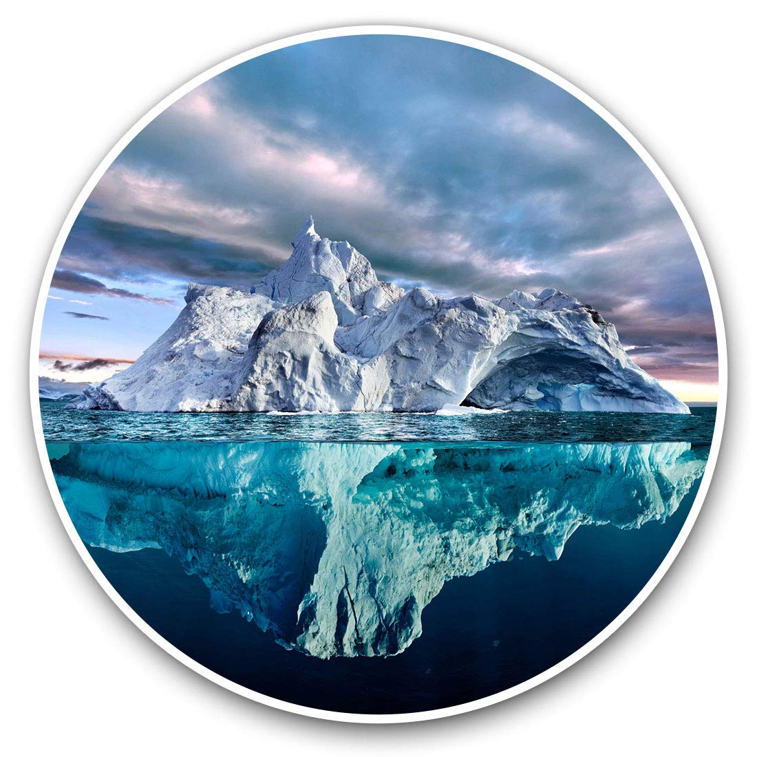 Vinyl Stickers (Set of 2) 7.5cm - Incredible Iceberg Ocean Sea Ice #21711