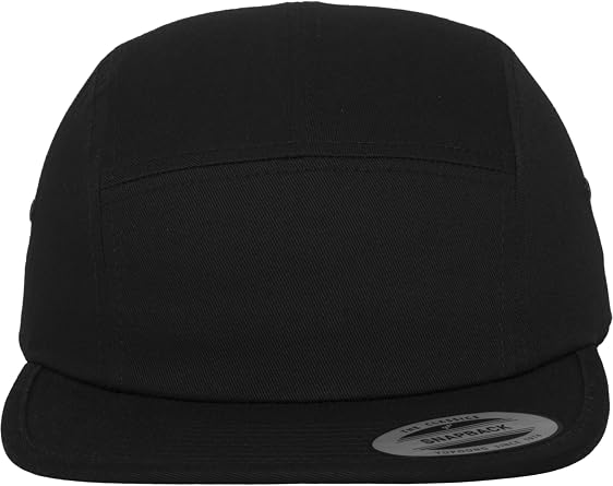 Flexfit Unisex Classic Jockey Cap Black One Size Yupoong Headwear, Black, One Size UK
