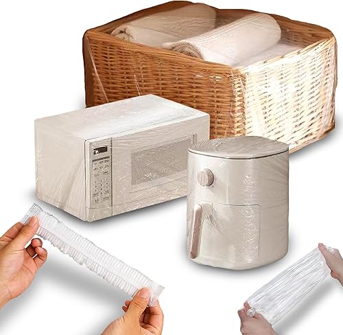 Rhsaae 30 fundas gruesas para polvo para electrodomésticos pequeños, cubierta elástica transparente para polvo, bolsas a prueba de polvo, funda