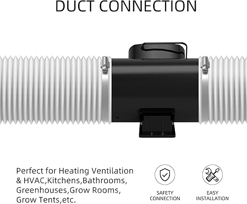 Miniatura 4 de Manguera de ventilación para secadora, conductos de aire de PVC de aluminio flexible para ventilación HVAC, filtro de ventilador de cocina, escape