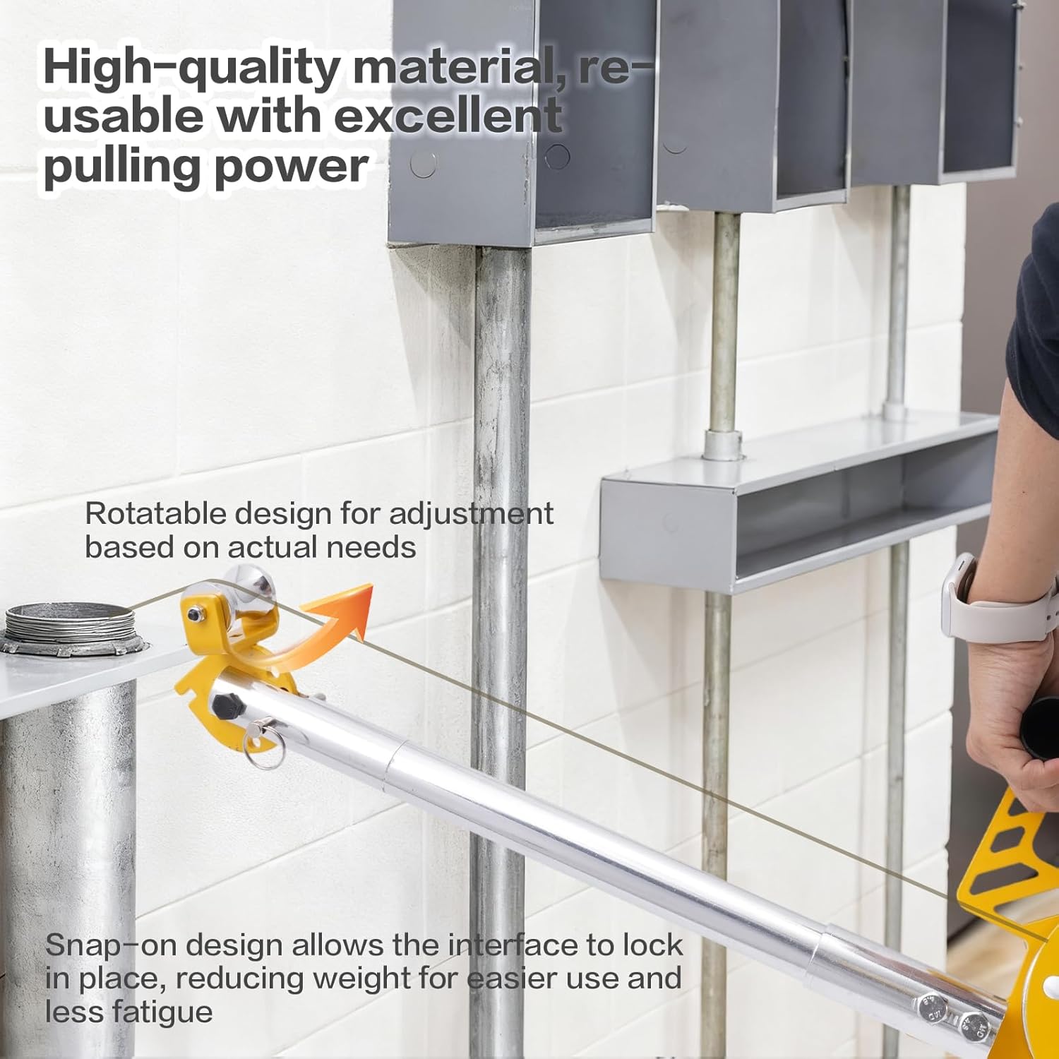 Handheld Cable Retractor, Rope Puller - Portable Design,Cable Traction/Collection & Stretching Tool