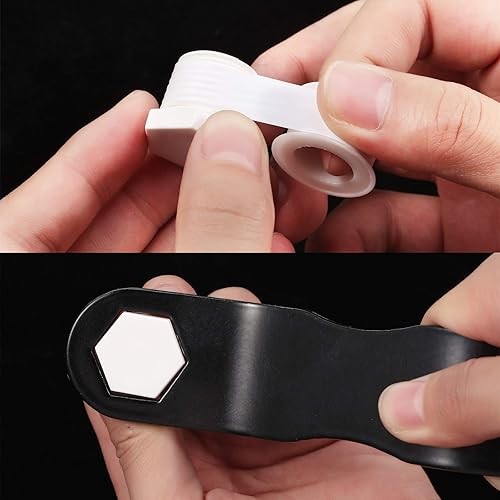 Miniatura 5 de Frienda 6 tapones de drenaje para calentador de agua caliente RV con cinta, tapón de drenaje NPT de 12 pulgada, tapón de drenaje de plástico blanco,