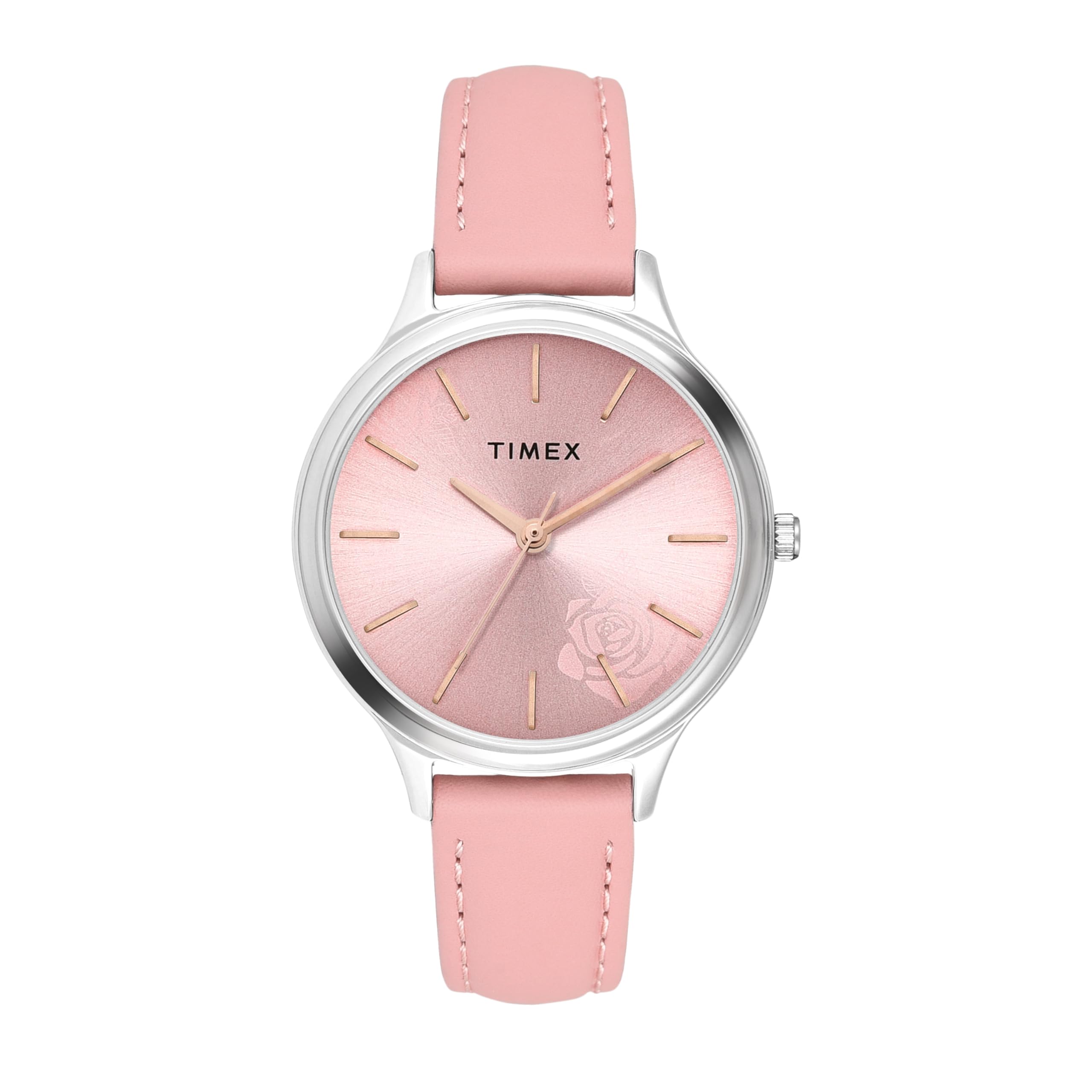 TIMEX Women Pink Round Leather Analog Dial Watch- Twtl12103 (B0CQRQRQ9V) Amazon Price History, Amazon Price Tracker
