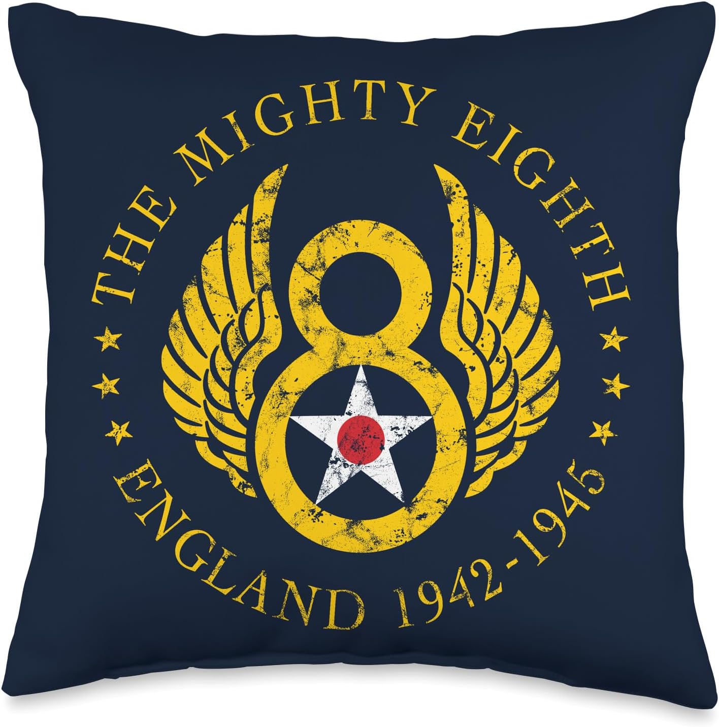 Mighty Eighth - 8th Air Force USAAF B-17 & B-24 Bomber Group Throw Pillow