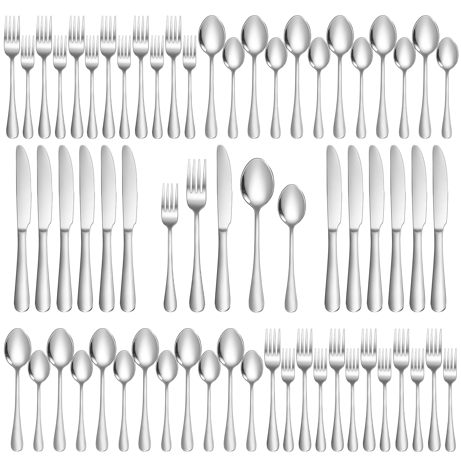 Lazycorner Silverware Set 60 Piece