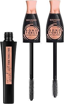 Bourjois Twist Up The Volume Bond Force, Black, Mascara, Instantly Gives Volume and Length, Thicker, Stronger Lashes, Transformable 2-in-1 Brush, 10 ml
