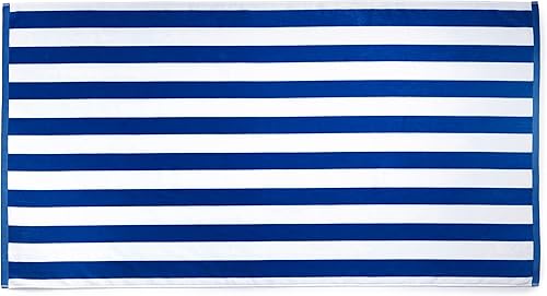 Martha Stewart Cabana - Juego de 2 toallas de playa de 100 % algodón turco de lujo con calidad de spa y hotel, 450 GSM, de 40 x 72 pulgadas, suaves,