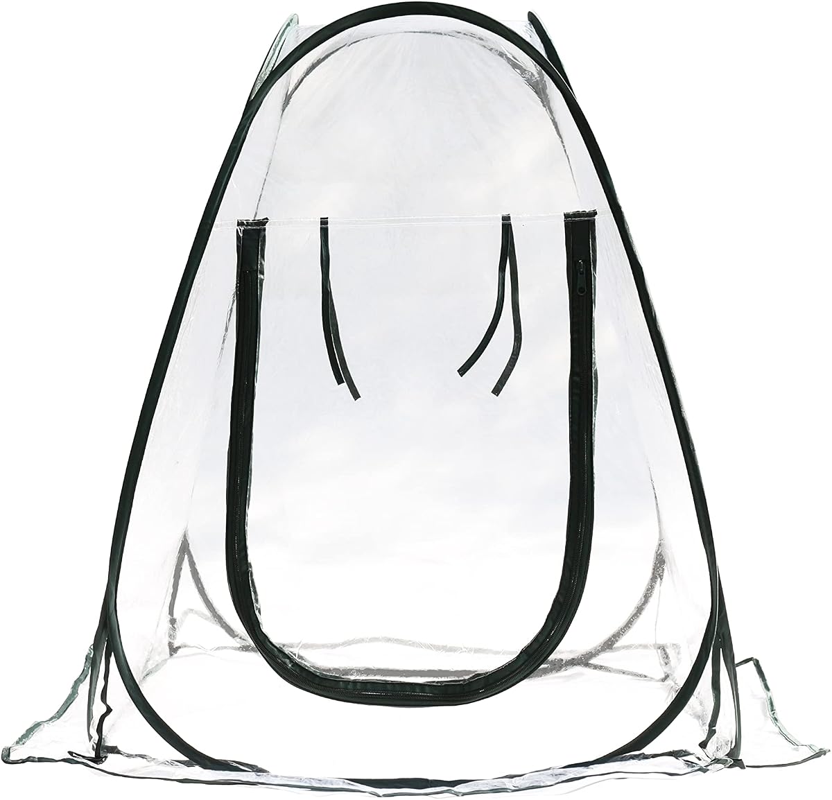Gardzen - Paquete de 2 tiendas de campaña desplegables de 27 x 27 x 31 pulgadas, mini invernadero portátil con cubierta con cremallera para plantas, flores y plántulas de interior y exterior