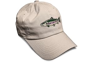 Fishing Trout Flatbrim Caps