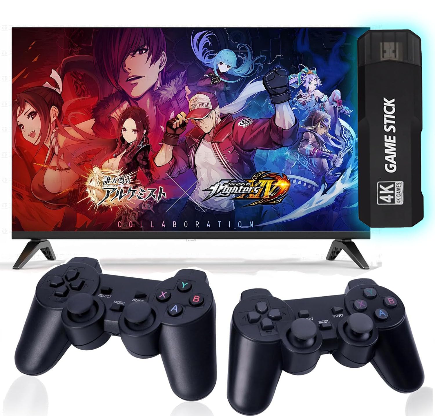 Retro 2025 128G Game Console with 39000 Games, Video Game Console, Wireless Controller, HDMI TV Output, Game Stick 4K x2, Gift for Kids and Adults