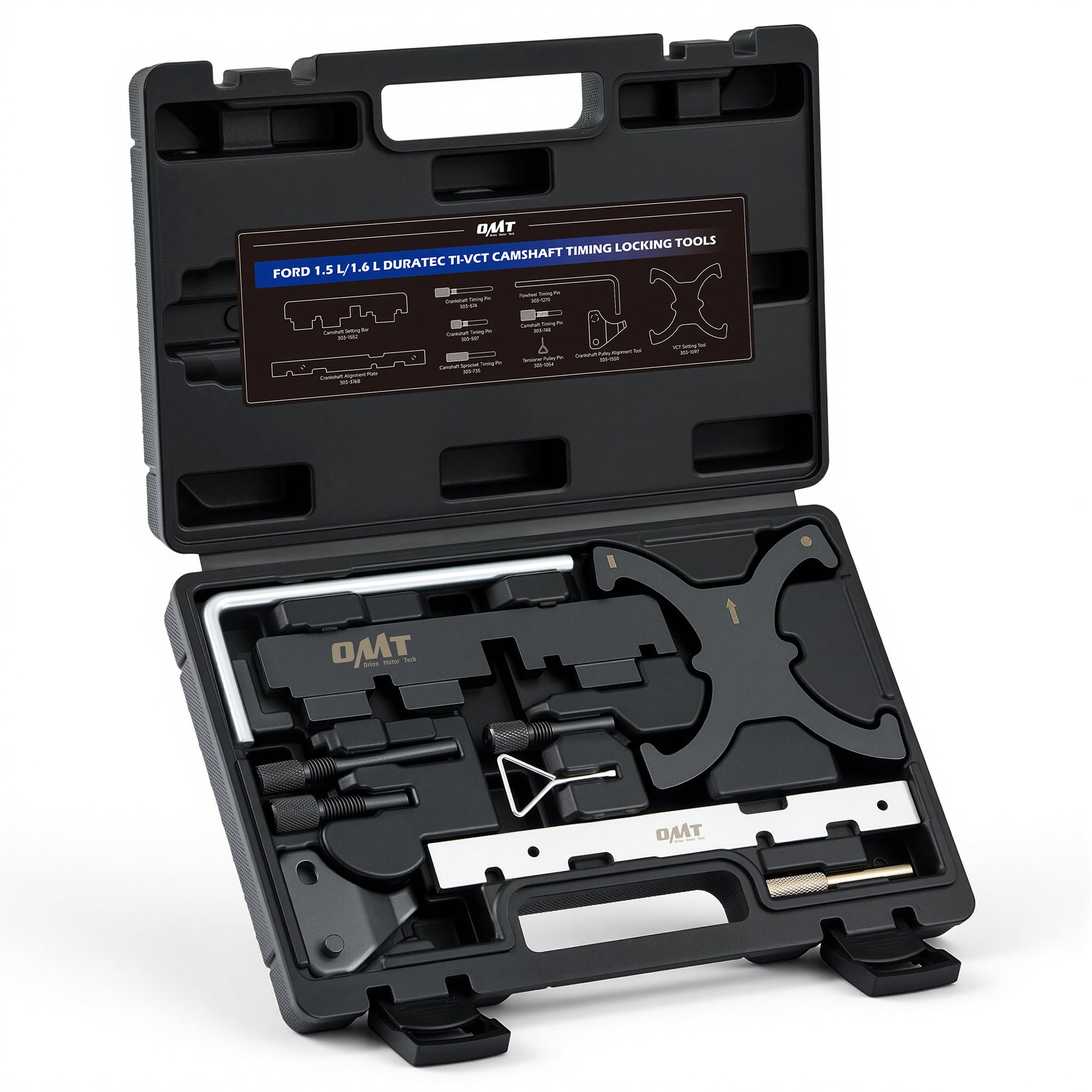 OMT 10pc Engine Timing Tool Kit for Ford Mazda Volvo EcoBoost Camshaft Lock