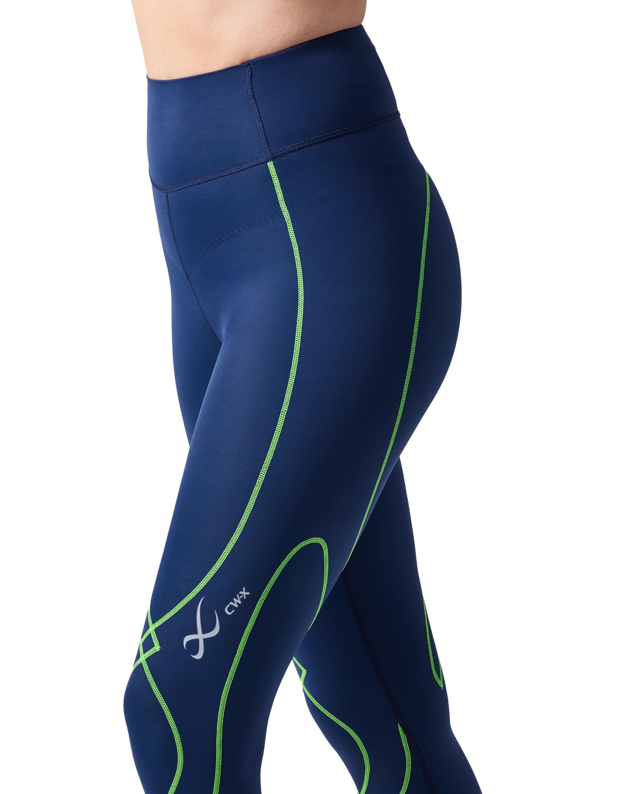 CW-X Damen Kompressionshose Cw-x Women's Stabilyx 3.0 Joint Support Compression Tight, High-Rise Leggings with Back Phone Pocket for Running, 131809