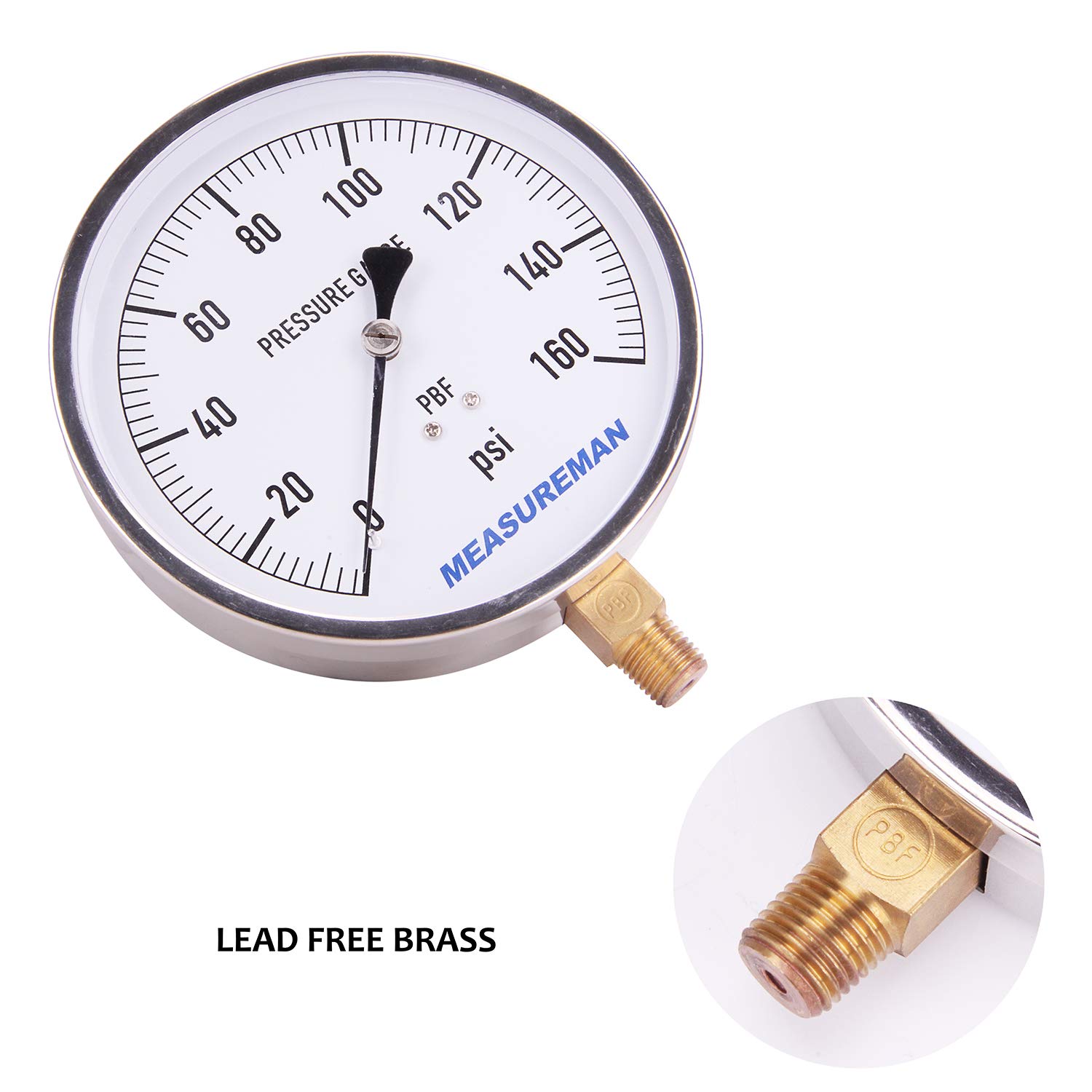 Buy Filter Pressure Gauge, 1/4 NPT Low Mnt 0-60 Psi Online At Lowest Price In India. 1288311139 - Foto 6