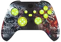 Vista 12 de Silent Modz Custom Modded Controller 7 LED Colors Trigger Stopper w/Pro Grips compatible with Xbox Series S, Xbox Series X, Xbox One, and Windows