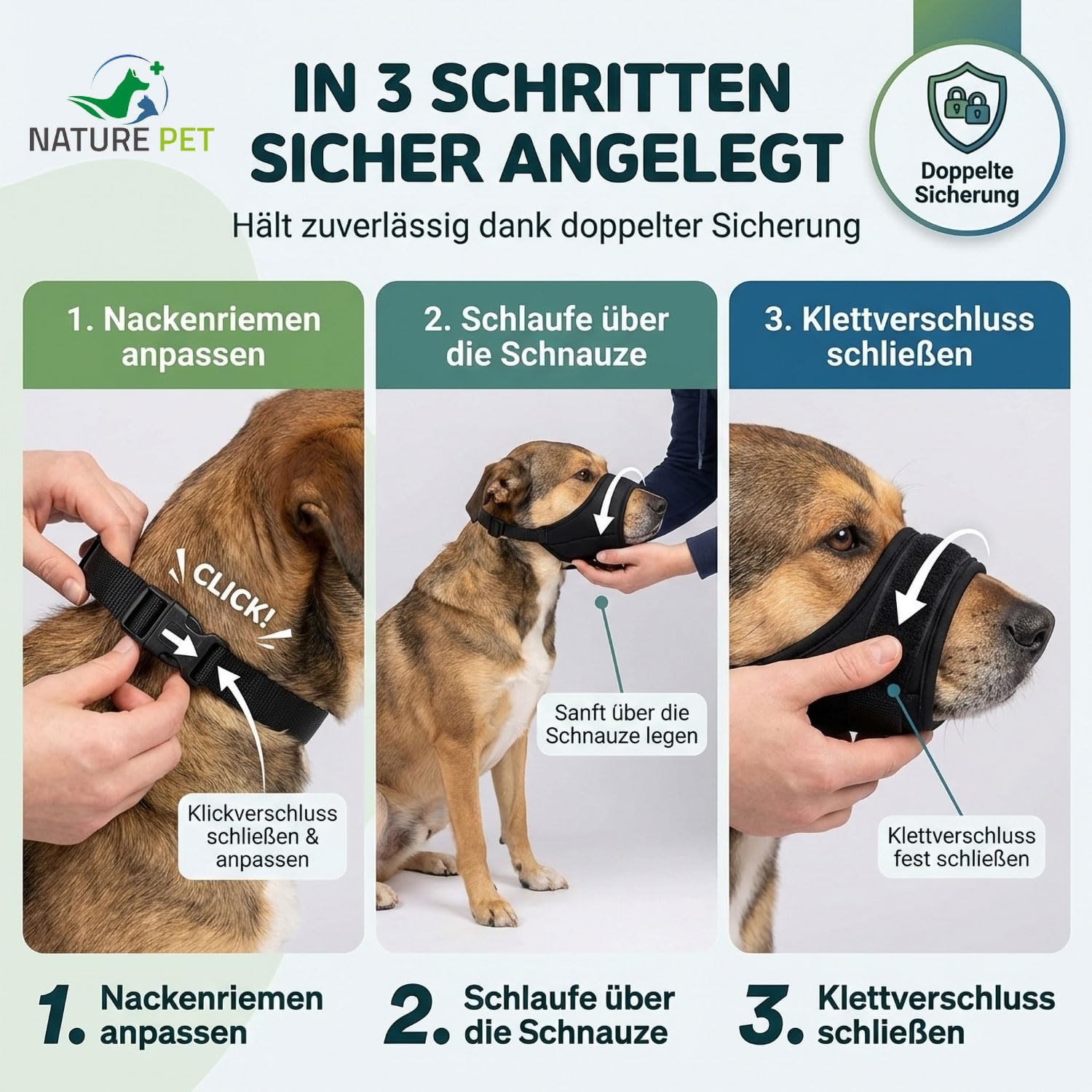 Nature Pet Soft Maulkorb aus Neopren (L)