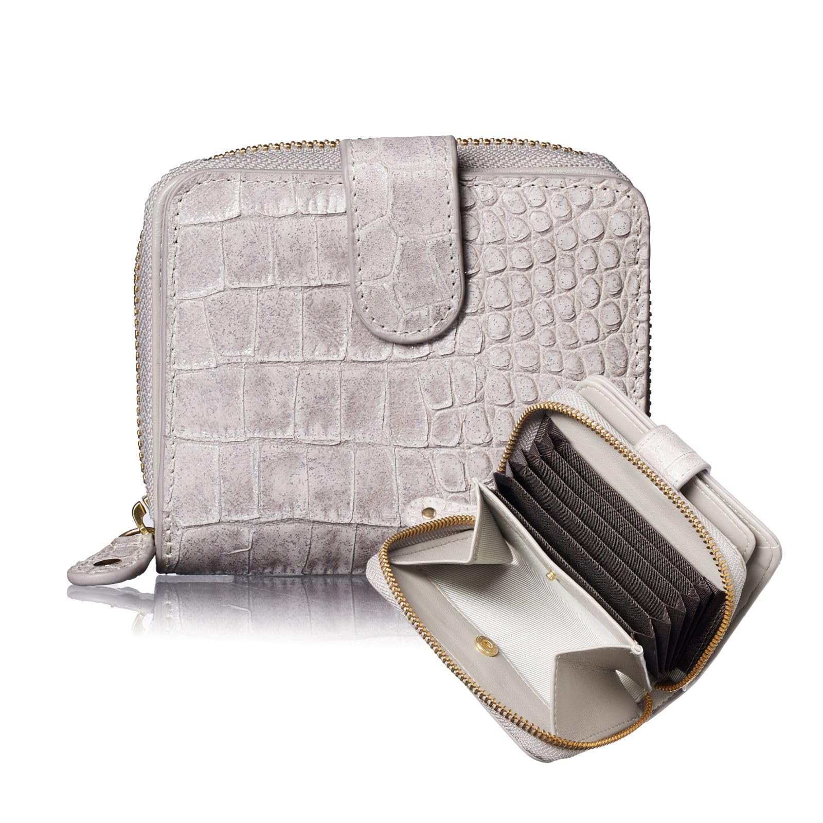 VOICE Align mini type Bi-Fold Wallet wallet Leather made by MASINI in Italy Cowhide ART.SPICE Women's Elegant, easy-to-use and beautiful In gift box (