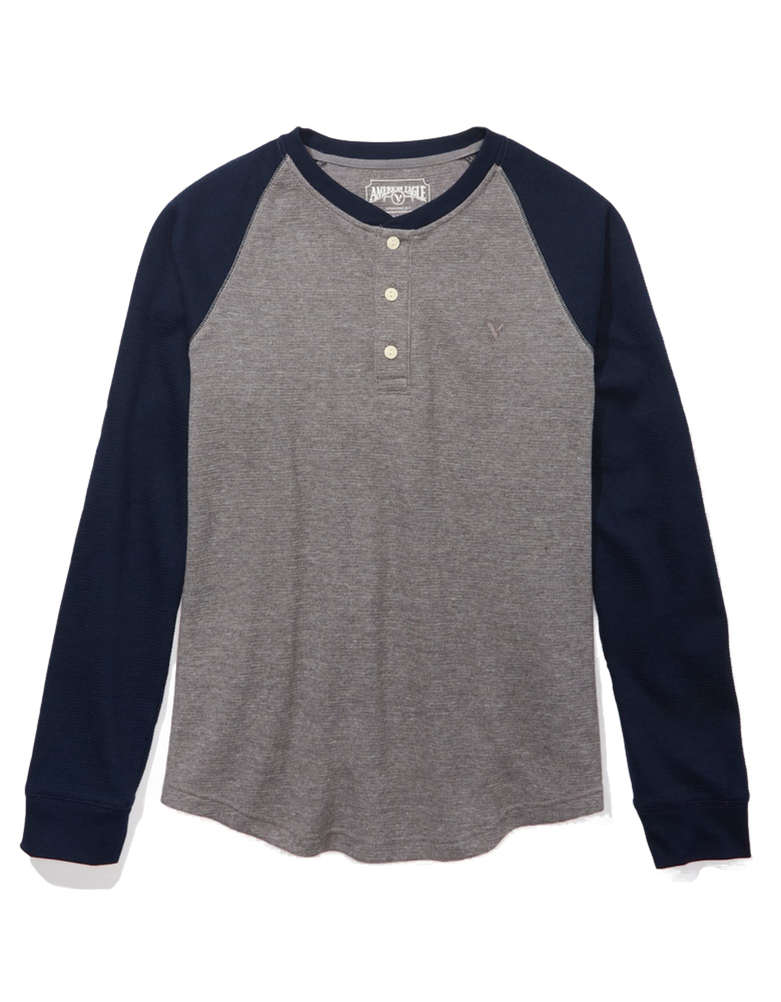 American EagleMen Super Soft Long-Sleeve Henley Thermal Shirt