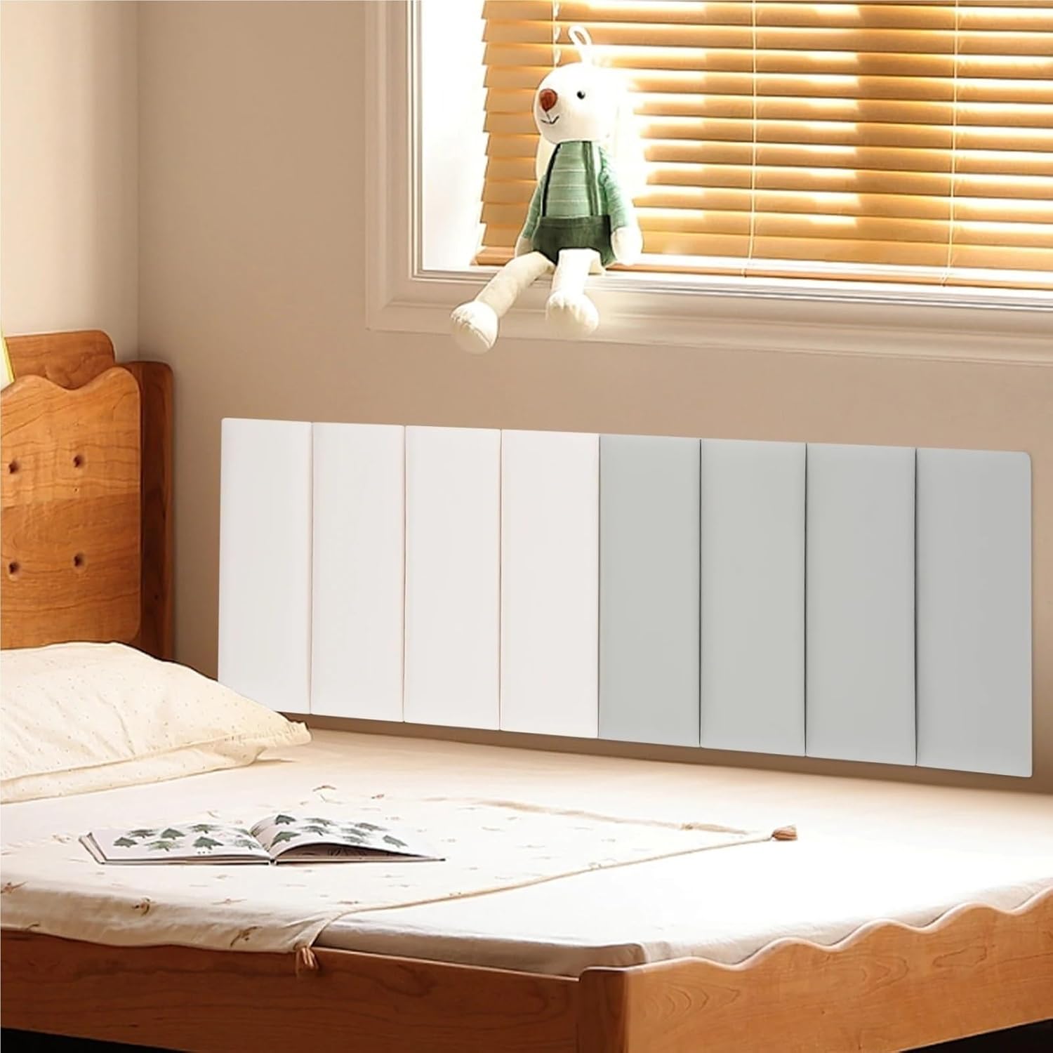 8PCS Self-Adhesive Wall Panels Anti-Collision Padding for Indoor for Wall Peel(Blue)