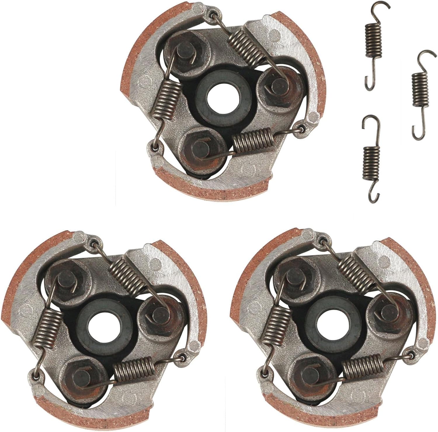 PRO BAT Centrifugal Clutch Pad for 2 Storke Pocket Rocket 47cc 49cc 50cc Mini Moto Quad Pit Dirt Bike ATV 3 Shoe Spring Pack of 3