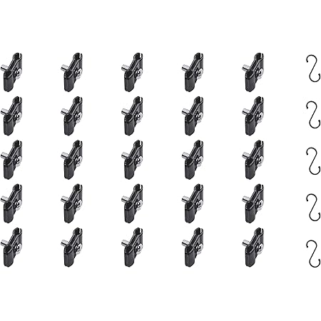 Amazon.com: Rustark 30 Sets Stainless Steel Gridwall Joining Clip ...