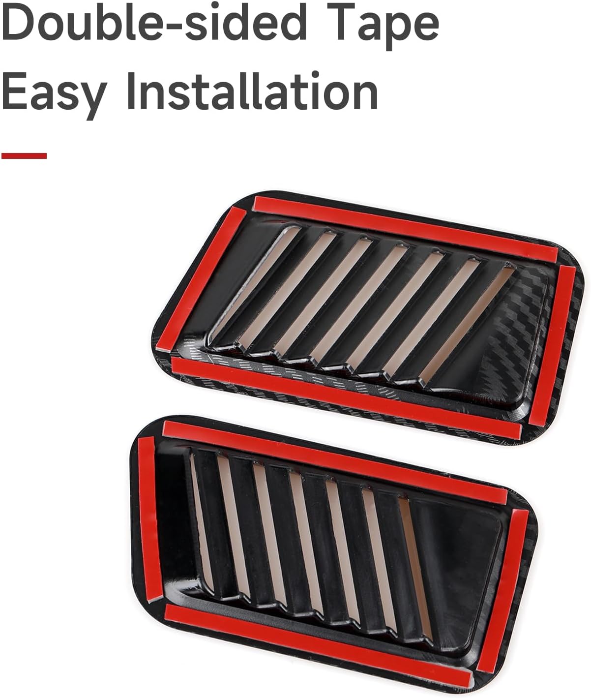Car ABS Carbon Fiber Side Air Vent Outlet Sticker Interior Trim Decal for Ford F150 2021 2022 2023 2024 Accessories