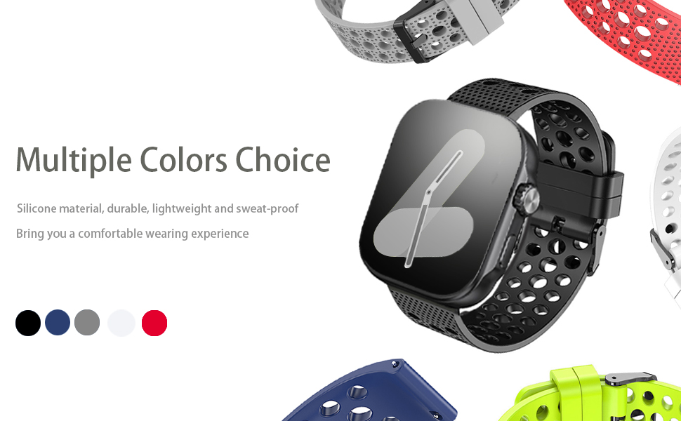 Blueshaweu Bracelet Compatible Pour Garmin Forerunner 965, Respirant Sport Silicone Bracelet De Compatible Pour Montres Connectées Garmin Forerunner 265/Forerunner 965 46mm Smartwatch (Blanc