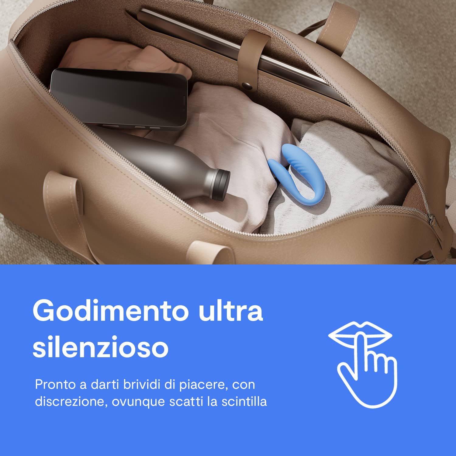 We-Vibe Match Vibratore di Coppia - Sex Toys per Uomo Donna Coppie - Punto G e stimolazione clitoridea - con Telecomando -Impermeabile - Giochi sesso per adulti coppie lui lei