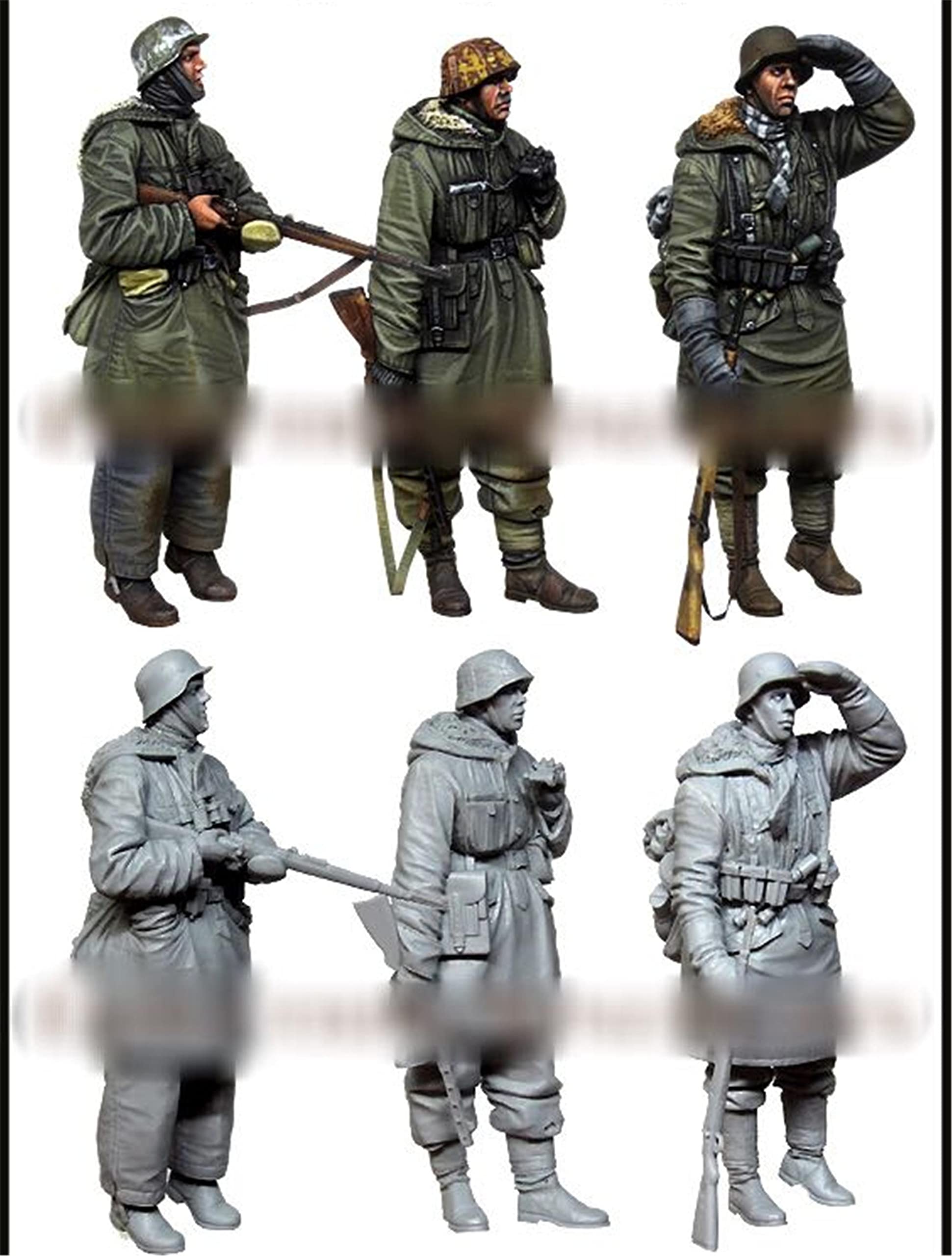Kit Di 2 Figure In Resina 1/35 - Soldati Seconda Guerra Mondiale, Nord Africa - Modellismo Statico, Smontato E Non Verniciato