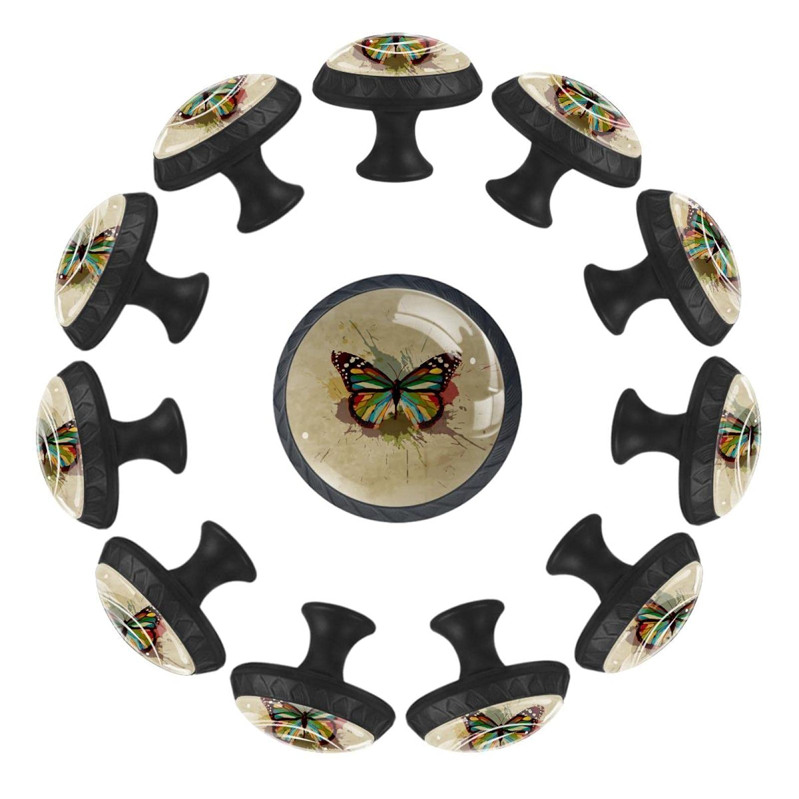 Boutons de tiroir papillon pour décorer la commode de la chambre