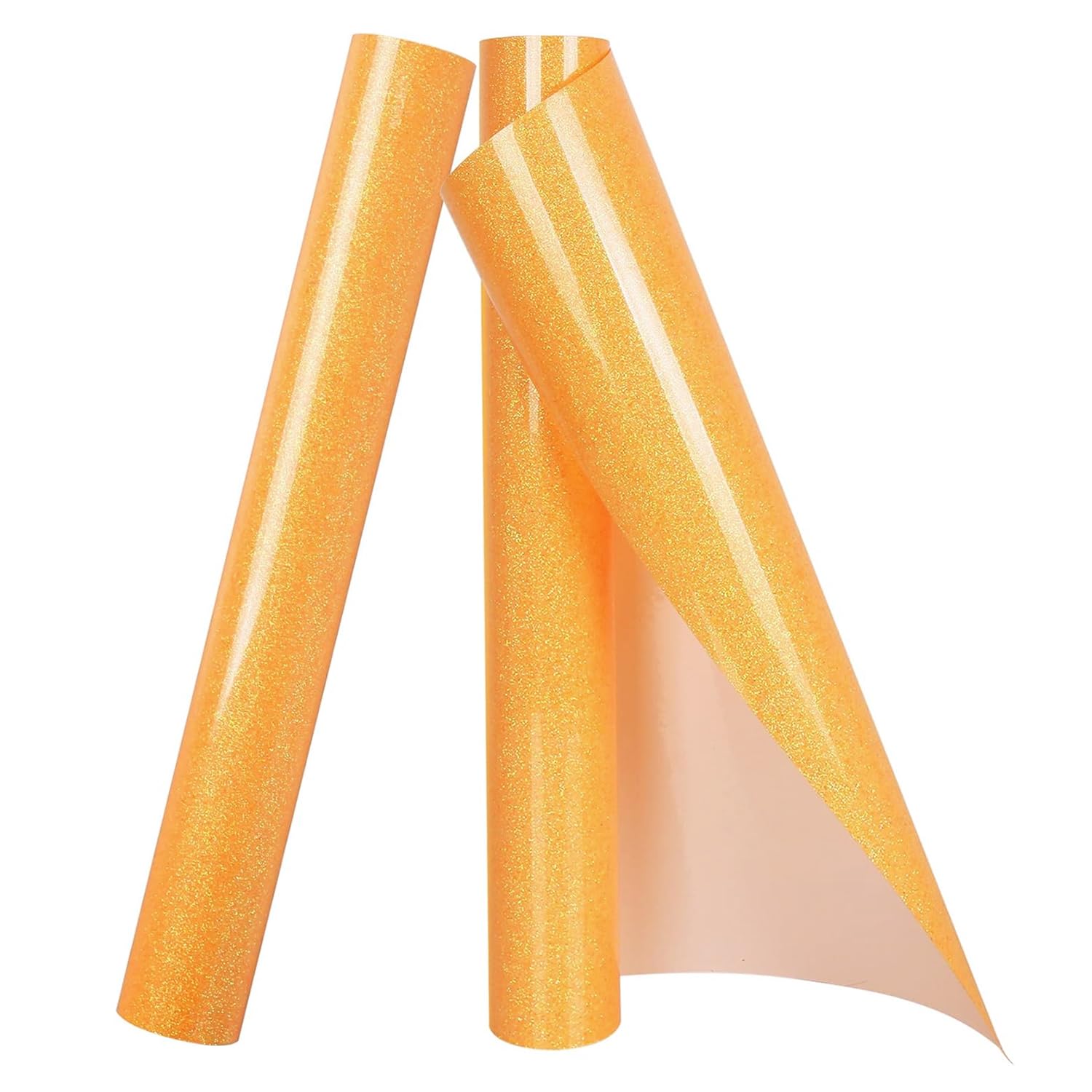 TORC Neon Glitter HTV Heat Transfer Vinyl Roll 12 inch x 10 ft (12 in x 5 ft per Roll) Iron on Vinyl for T Shirts Crafts
