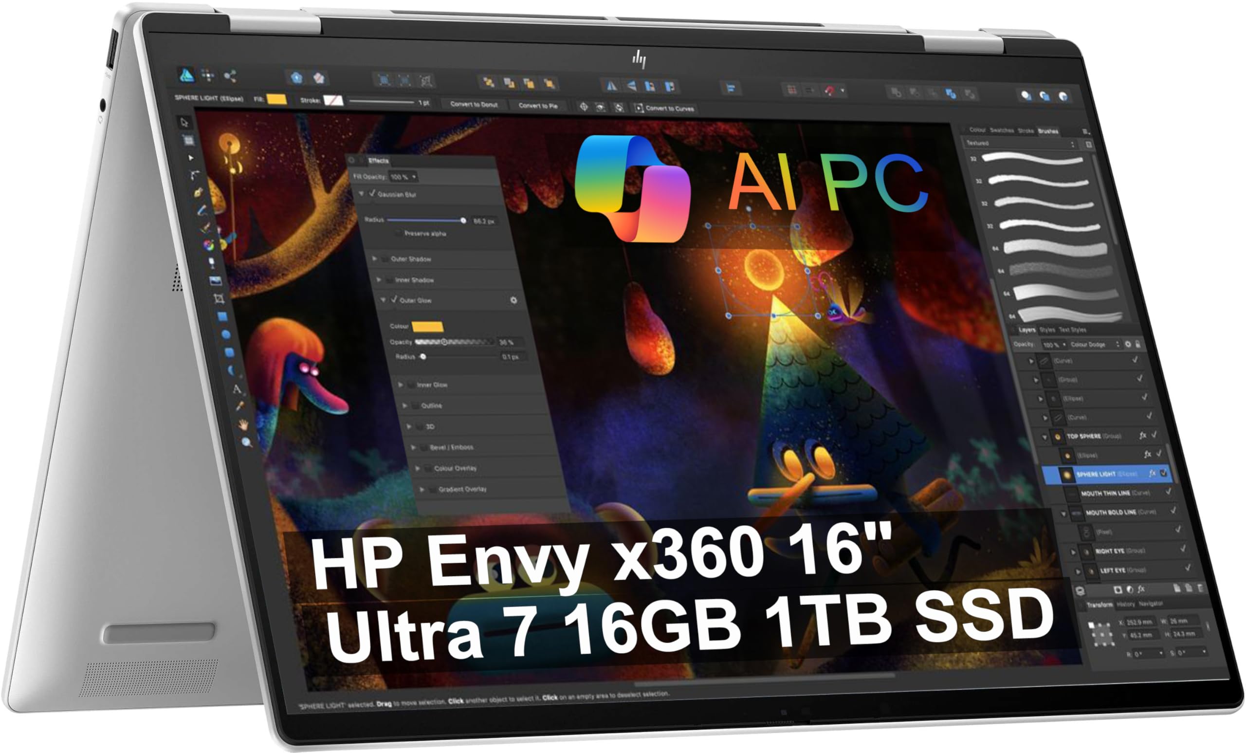 Amazon.com: HP Envy x360 2-in-1 Touchscreen Laptop (16