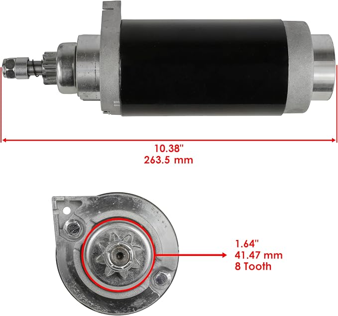 Caltric Starter Compatible with Mercury 115 115Hp 115Elpto Coastal Jet 80 Saltwater 1.9L 1989-2005 New miniatura 2